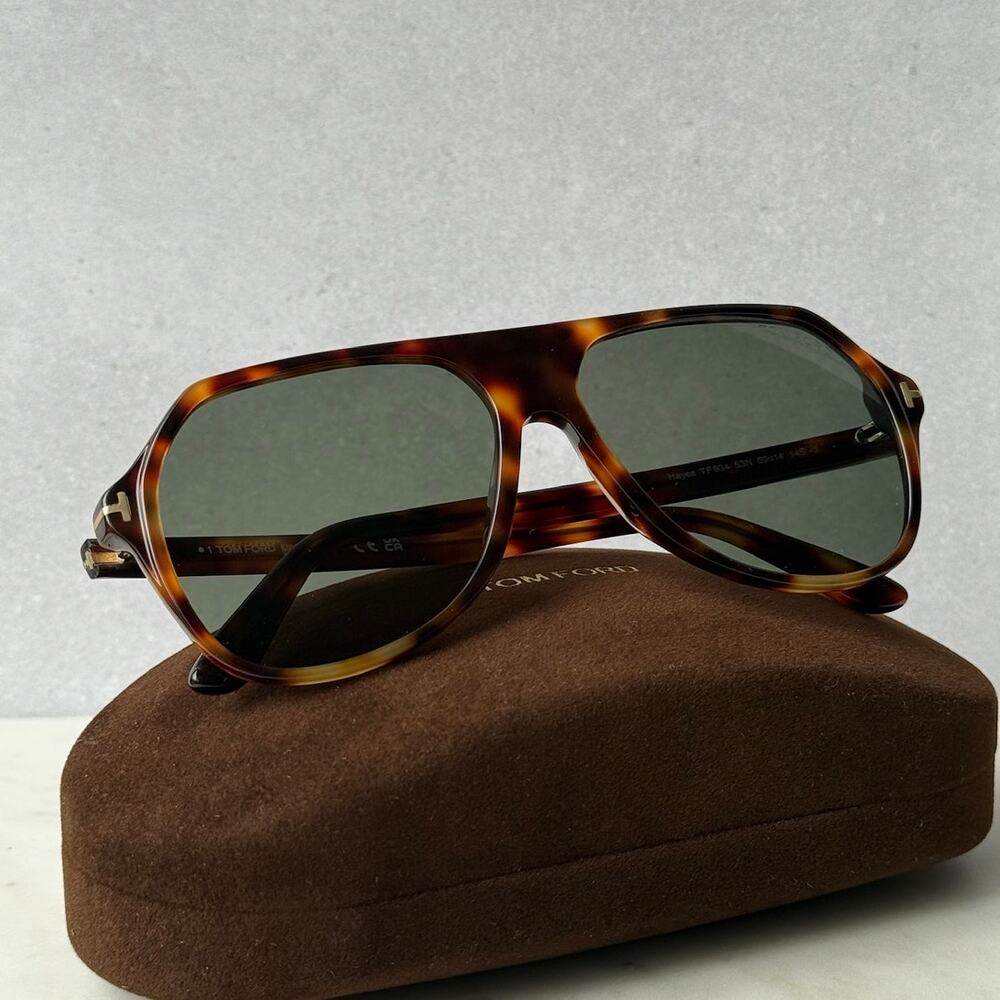 NEW Tom Ford FT0934 Hayes Sunglasses in Havana Brown Green